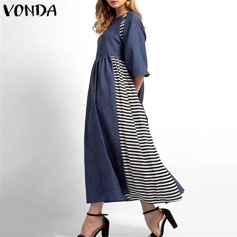 VONDA новые модные платья для беременных сексуальное платье с коротким рукавом для беременных женщин платье для беременных платье размера плюс сарафан