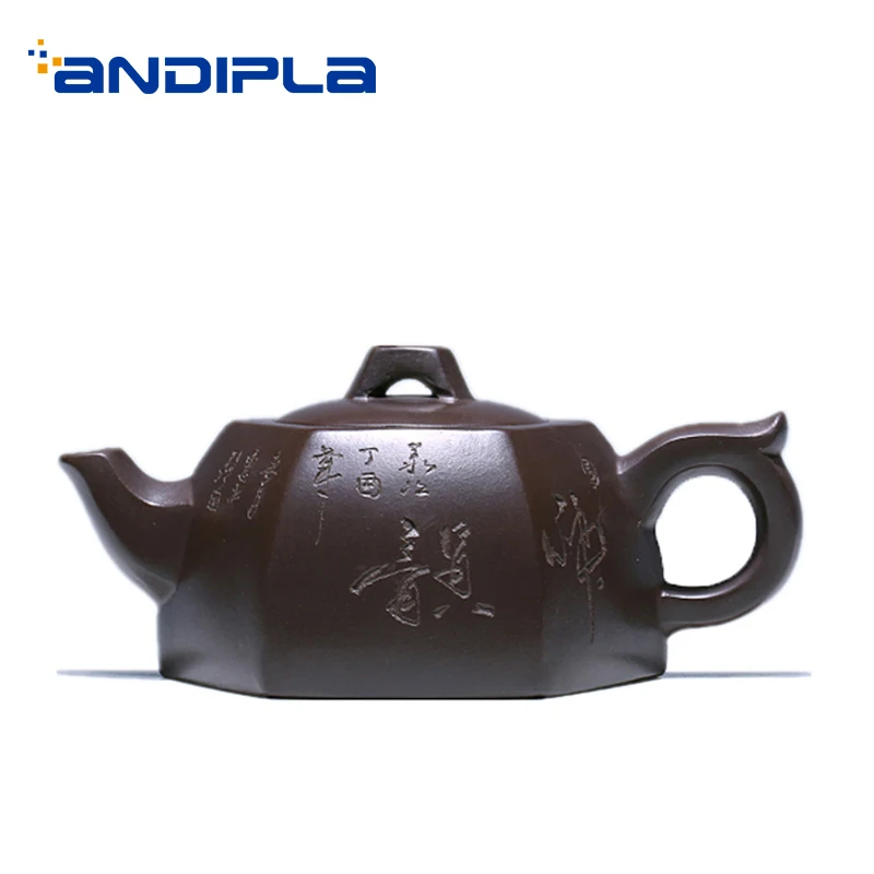 

110 мл аутентичный Yixing Фиолетовый Глиняный чайный горшок для офиса чайная церемония чайная посуда 7 отверстий сырой руды Zi Mud Zisha pot Puer Tieguanyin ча...