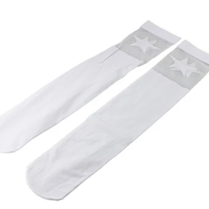 Kids knee high socks boy soccer/football sock cotton school skate girls heart kitty cat skarpety/school boy socks/meia infantil - Цвет: five-point star