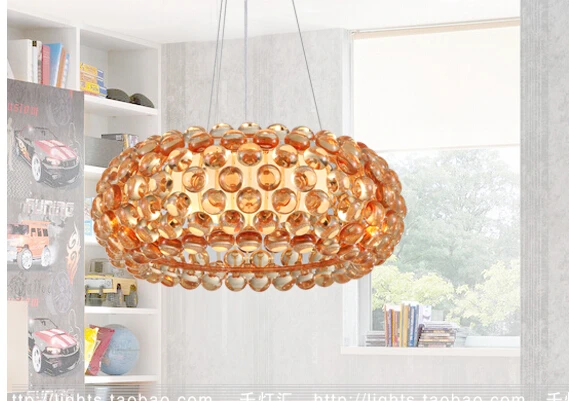Dia35cm/50cm/65cm Новый современный кабош шар бусы подвесной светильник элегантный