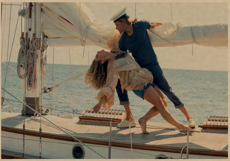 

The poster for the hit TV series mamma mia! 2: again retro style
