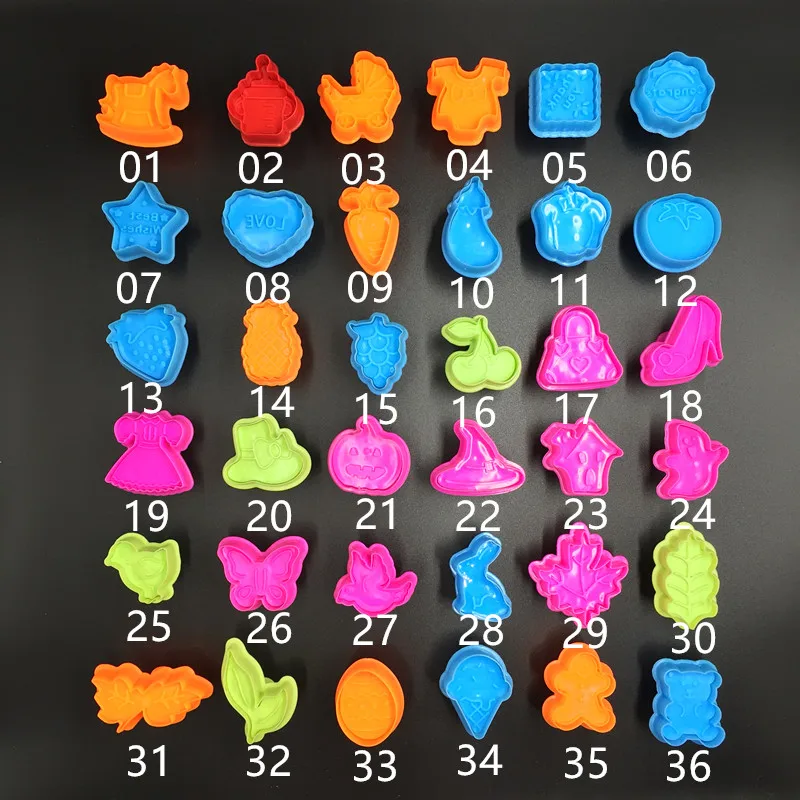 Пластиковая форма для Хэллоуина Рождественский поршень резак печенья