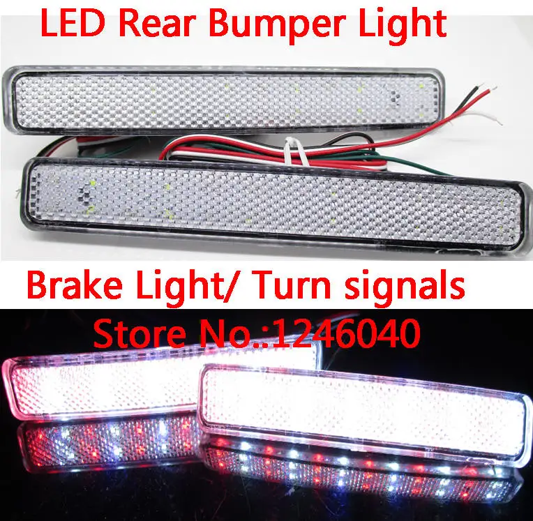 Светосветильник жатель заднего бампера со светодиодными кристаллами стоп