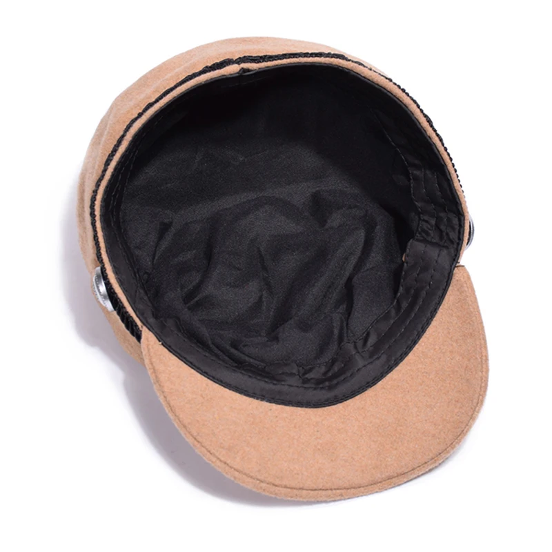 SMANGET New Fashion Crown Button Berets Women Warm Winter Hats French Style Thicken Wool Knitted Hat For Female Sports Bonnet | Аксессуары