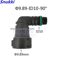 9 89mm id10 female connector fuel line quick connector 90 degree special for some of ford transit 2 pcs one lot