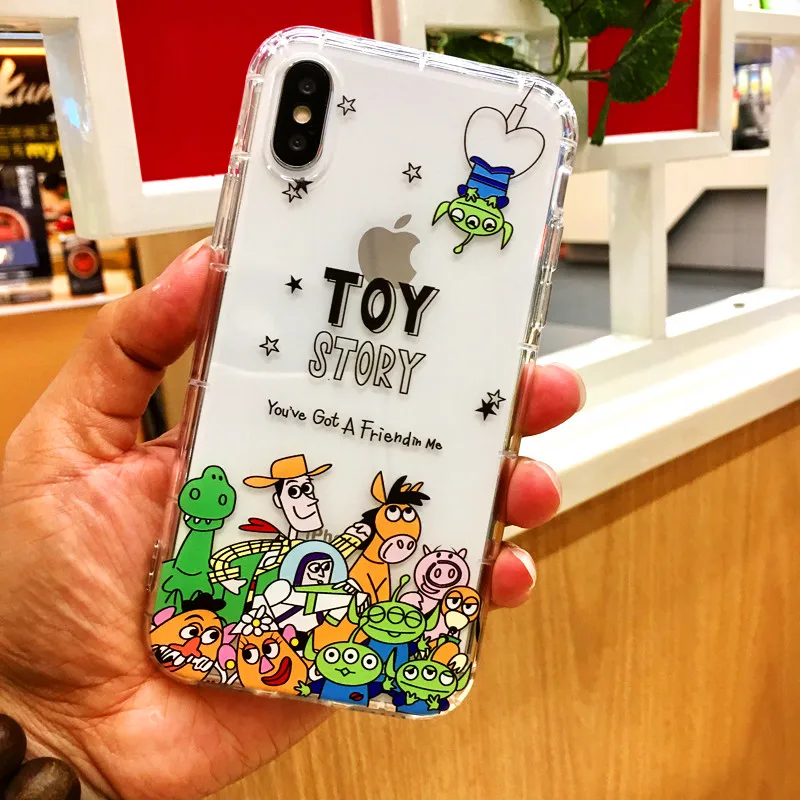 История игрушек мультфильма западный ковбой Базз Лайтер прозрачный мягкий ТПУ