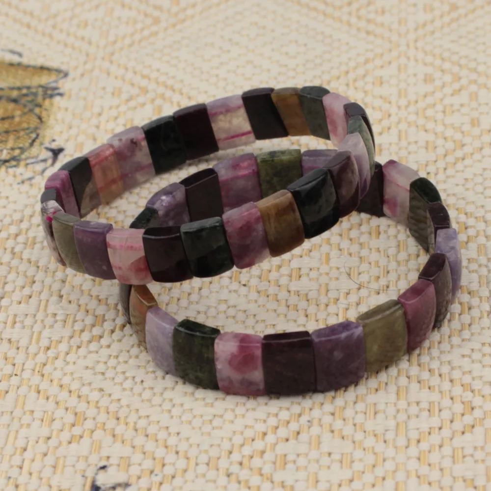 natural tourmaline stone beads bracelet gemstone bangle energy for woman gift wholesale ! | Украшения и аксессуары