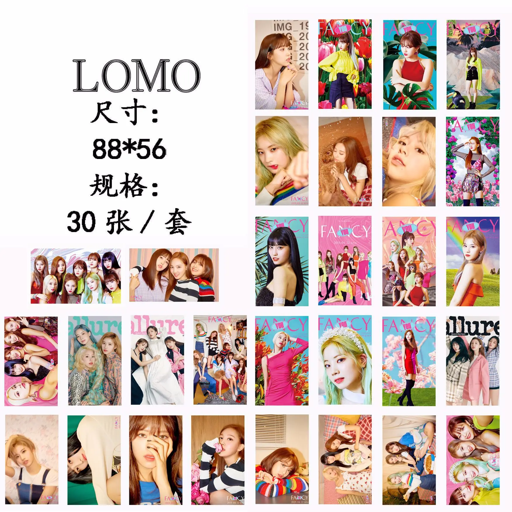[MYKPOP] Two LOMO Card 30 шт./компл. подарочная упаковка необычная коллекция поклонников KPOP