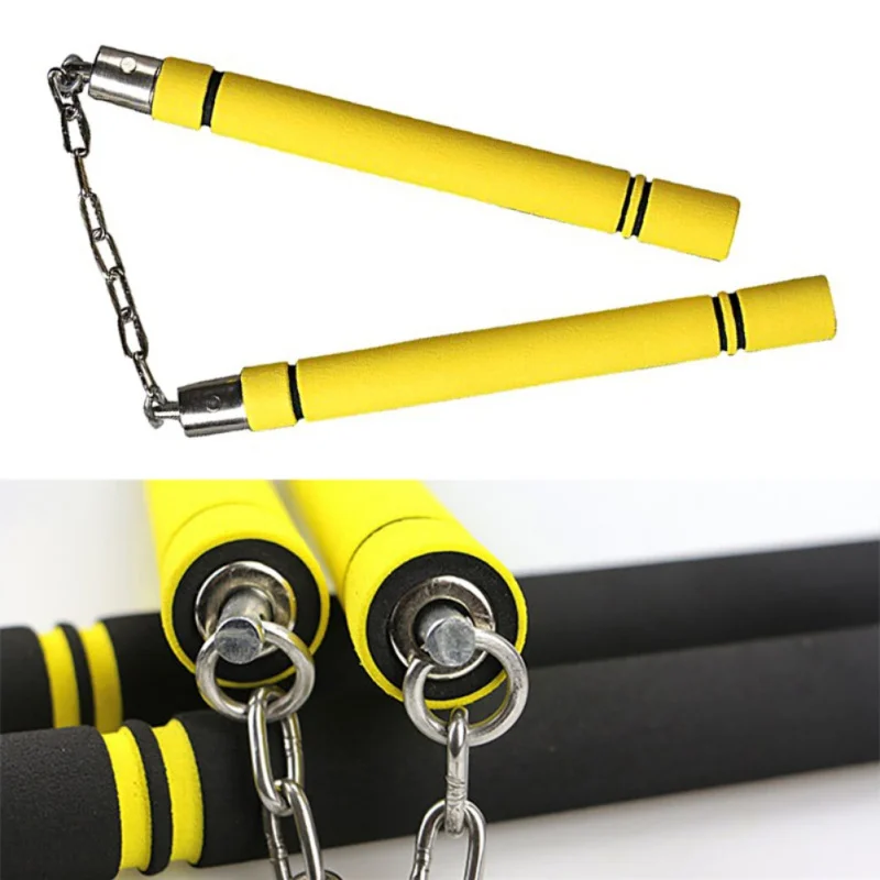 Детская губка для обучения кунг фу Nunchakus безопасный пенопласт двойная дужка с