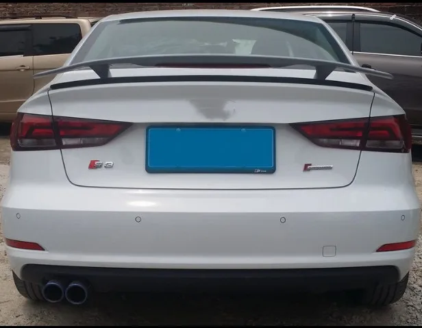 Спойлер для Audi A3 A4 A5 A6 S5 S4 S3 TT R8 стильный Неокрашенный задний спойлер из АБС