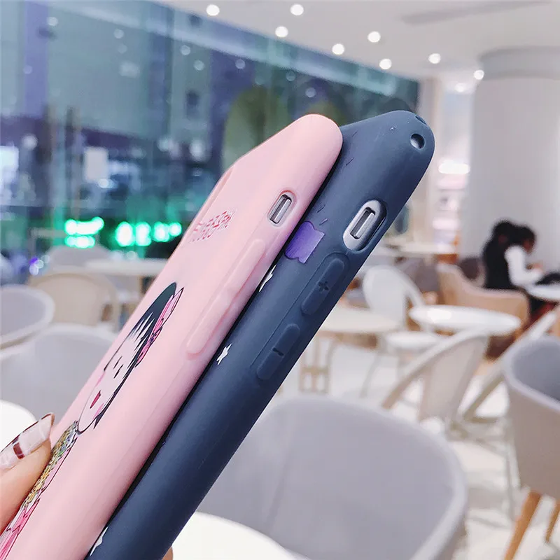 Чехол для iPhone XR XS MAX X 7 8 6 6s Plus мягкий силиконовый чехол в японском стиле