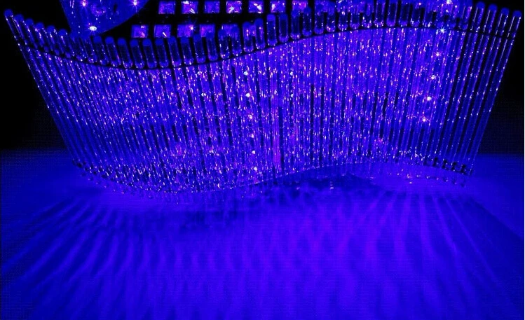 Современная хрустальная люстра светодиодная лампа с дистанционным управлением