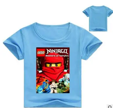 Летняя детская футболка Legoe Ninjago спортивные футболки с коротким рукавом и