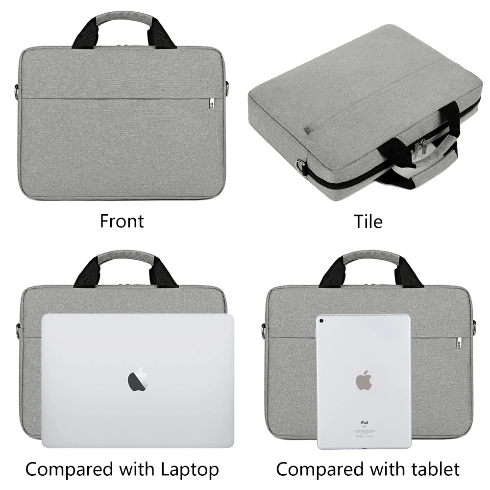 Сумка для ноутбука 14 дюймов для Macbook Air 13 Pro 15 сумка для ноутбука 13,3 водонепроницаемая сумка для ноутбука сумка для компьютера Женская Мужская сумка через плечо