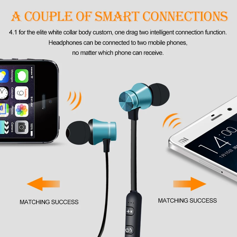 Bluetooth беспроводные наушники спортивные наушники стерео наушники с микрофоном гарнитура для iPhone Xiaomi Ecouteur Auriculares