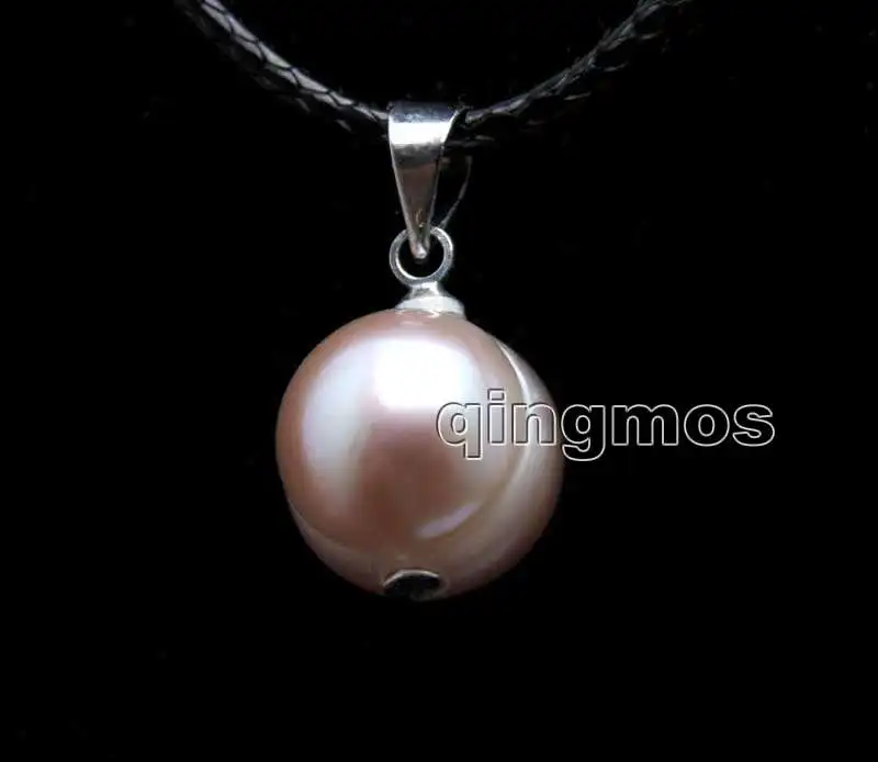 Большая Картофельная фиолетовая Подвеска из натурального пресноводного жемчуга