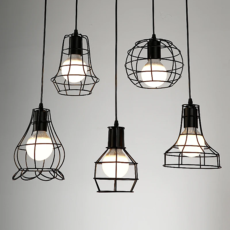 Арт-деко Железная Клетка Подвесные светильники креативные DIY Droplight Art Spider Подвесная лампа, E27, 110V 220V~ 240V
