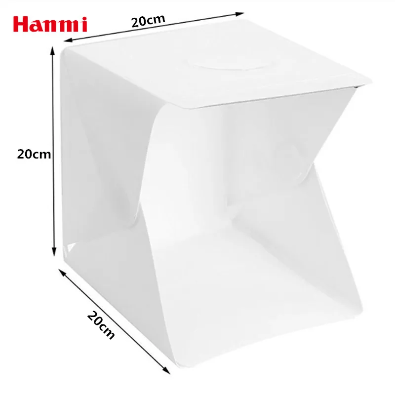Hanmi 20 см мини-свет для фотостудии Настольный софтбокс фотосъемки с черно-белым
