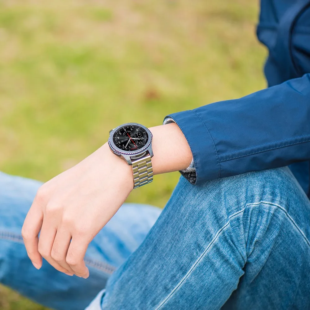 Ремешок из нержавеющей стали 316L с 3 бусинами для samsung Galaxy gear S3, Классический ремешок для samsung gear S3 Frontier, ремешок для часов