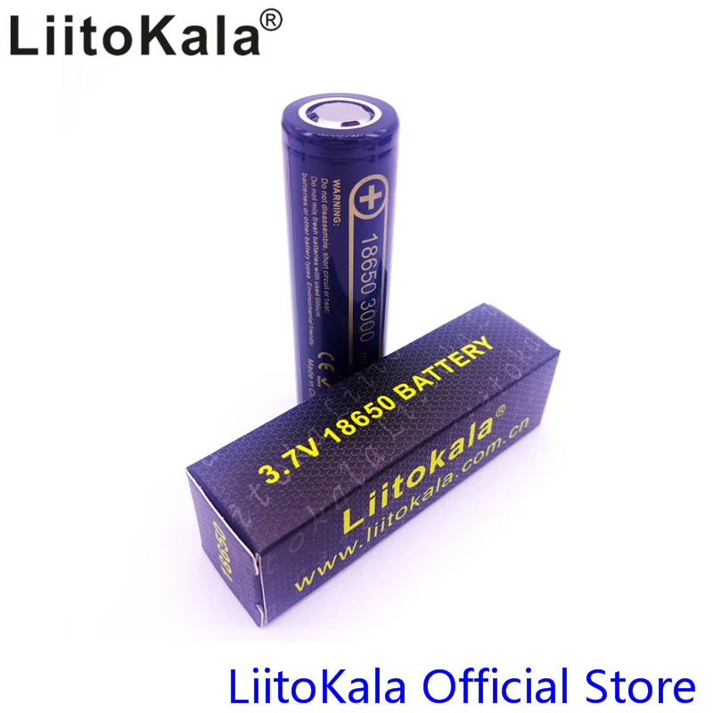 HK LiitoKala Original Lii-30A 3.6V 18650 3000 mAh battery discharge 20A dedicated electronic cigarette Power | Электроника