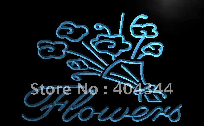 

LB511- Flowers Florist Display NEW LED Neon Light Sign home decor crafts