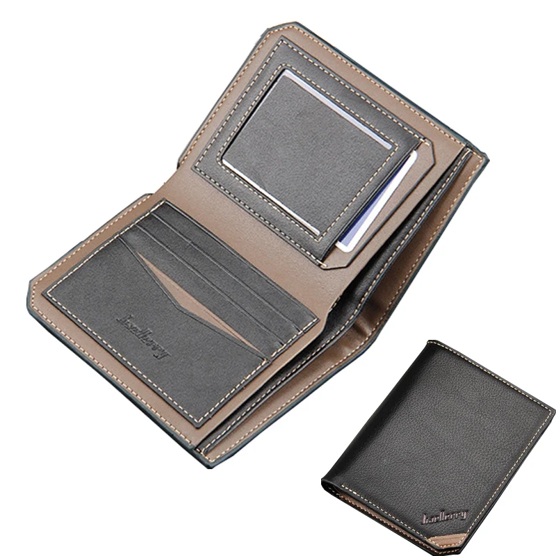 2017 Мужская Винтаж Короткие Кошельки Новой Англии стиль Мужской Дизайнер Кожа PU