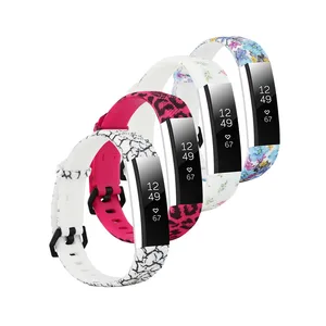 Полосатый браслет Odog для фитнес-браслета, из мягкого силикона