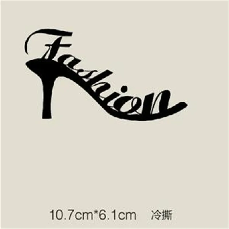 Женская футболка модная обувь на высоком каблуке с принтом пластырь для одежды