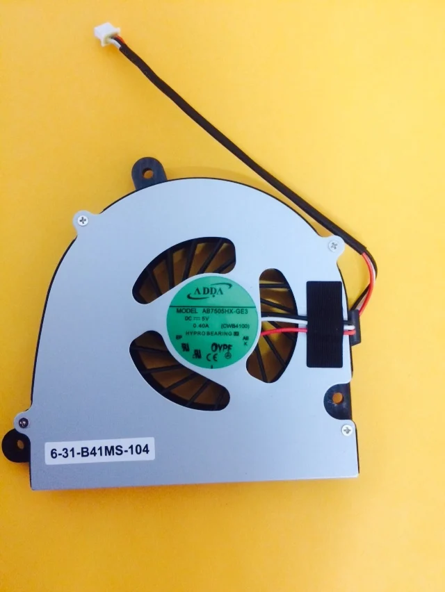 Ventilador de Cpu para Laptop Ventilador de Refrigeração Cpu para Clevo Smar Novo W150hr W170 Cpu Ab7605hx-ge3 Cwb41x Cwb4100» W110 W110er W150