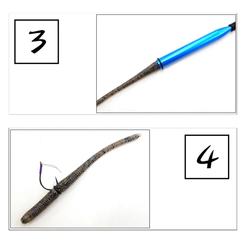 

14cm*1.3cm 13.5cm*0.9cm Wacky Worm bait Rig O-Ring Tool for Senkos Stick Soft Lures Baits Fishing Lure Tackle Pesca Accessories