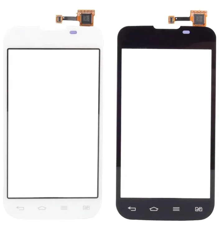 High Quality 3.2&quot For LG Optimus L5 II E460 E450 and L5X DUAL E455 Touch Screen Digitizer Sensor Outer Glass Lens Panel+Tracking |
