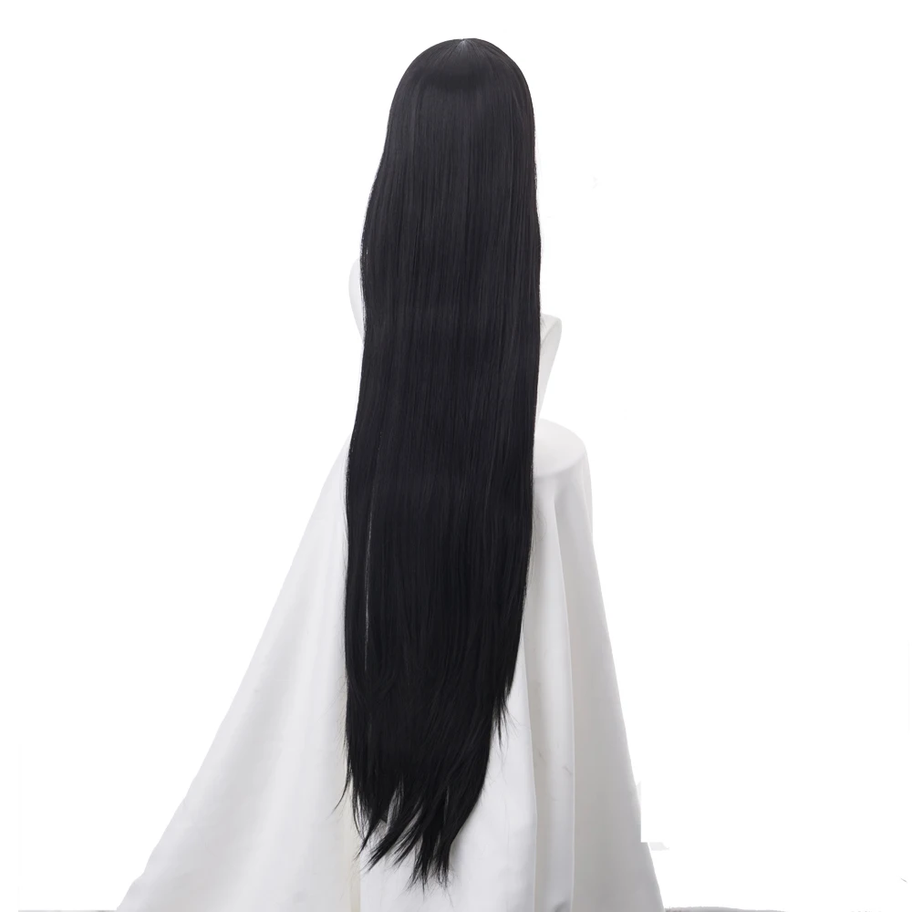 

80cm Compulsive Gambler Kakegurui Yumeko Jabami Cosplay Wig Black Straight Heat Resistant Synthetic Hair Perucas Wigs