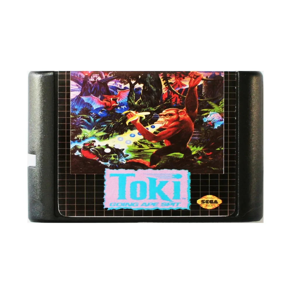 Toki 16 bit MD игровая карта для Sega Mega Drive SEGA Genesis|Картриджи| |