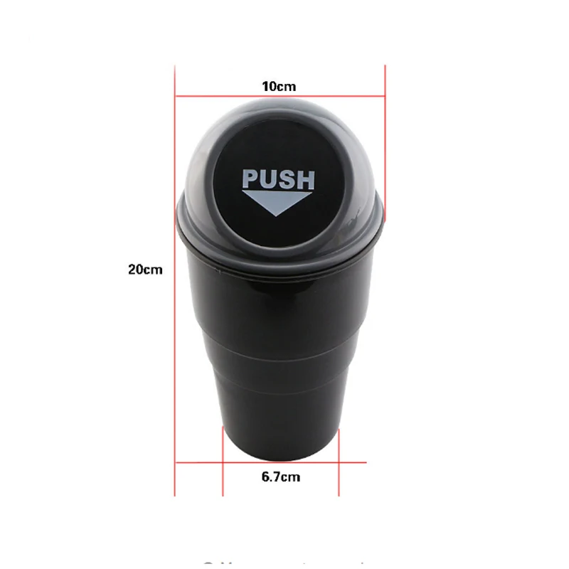 Car ABS Trash Can Garbage Dust Door Storage Barrel Box for Hyundai SOLARIS Verna IX25 IX35 IX45 Sonata 8 Elantra Accessories | Автомобили