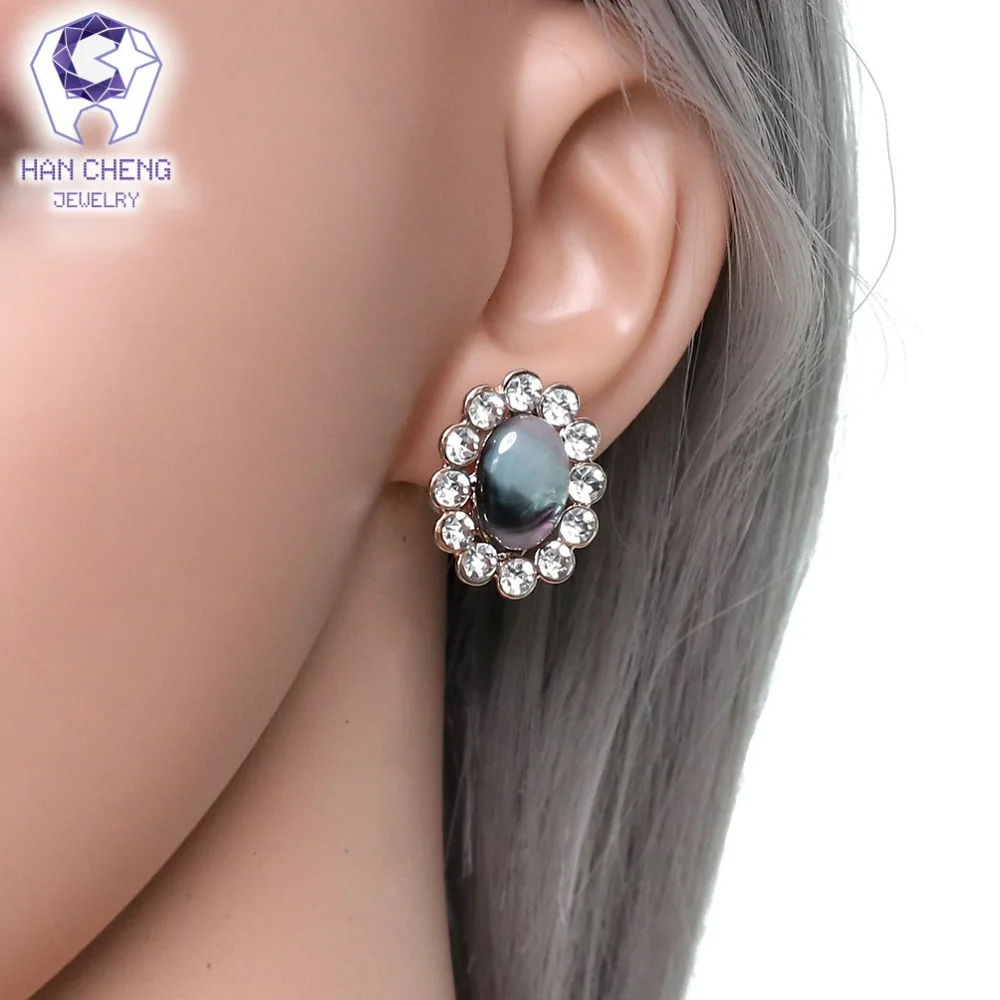 Новые серьги HanCheng в виде загара металлические золотые женские Украшения