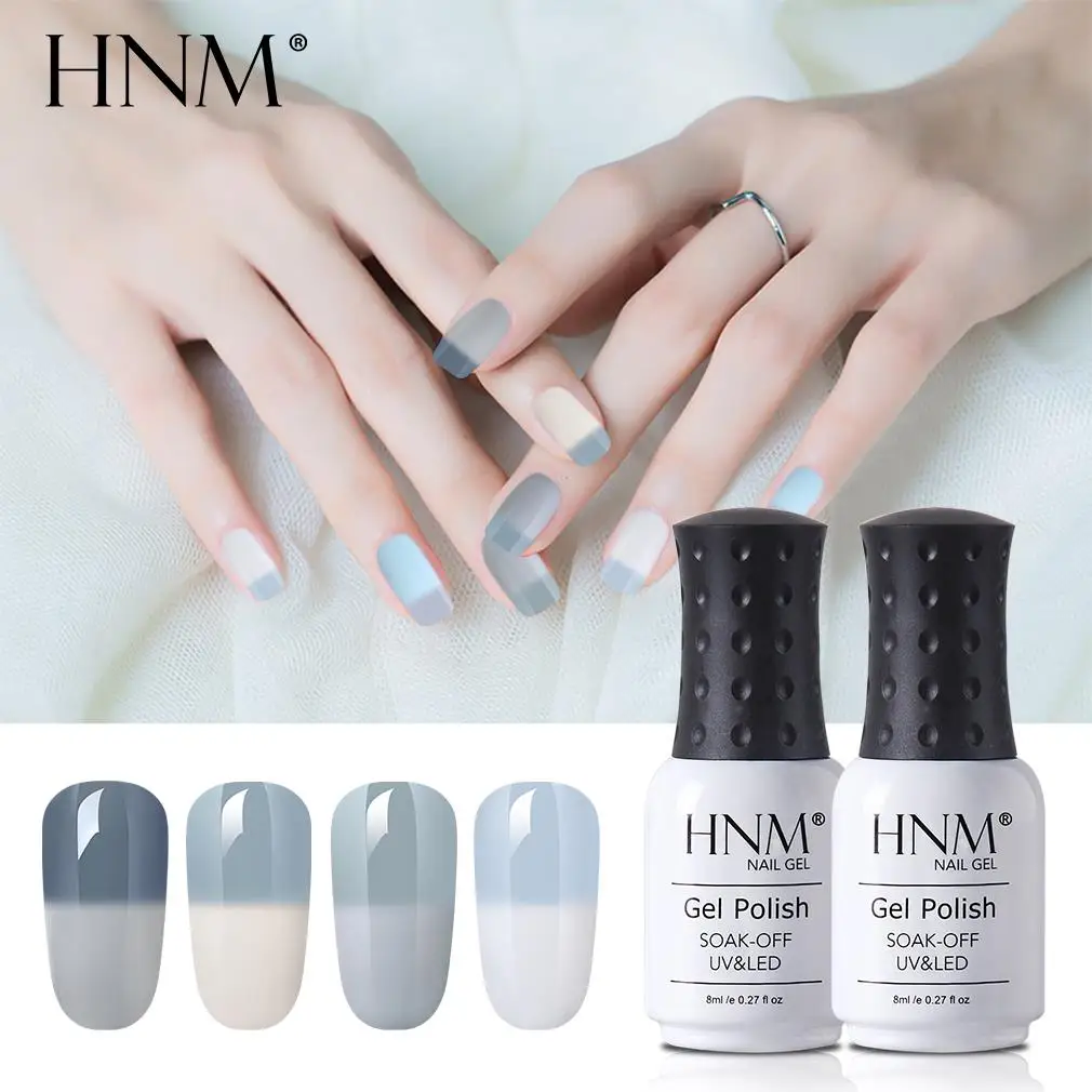 HNM 8 мл Клей для ногтей Teperature изменить УФ лак для ногтей Soak Off полу постоянный Lucky лак Vernis а Ongle nagellak Gelpolish ногтей