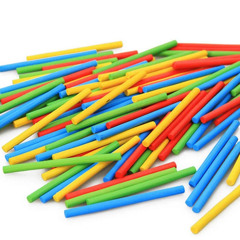 

Colorful Bamboo Counting Sticks Mathematics Montessori Teaching Aids Counting Rod Kids Preschool Math Learning Toy
