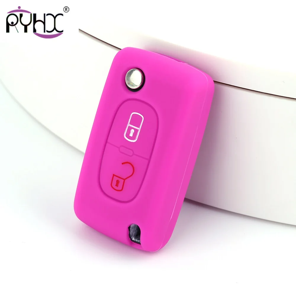 Для peugeot 308 207 307 807 для Citroen C3 Picasso C-Crosser C4 отправка C8 2 кнопки силиконовый