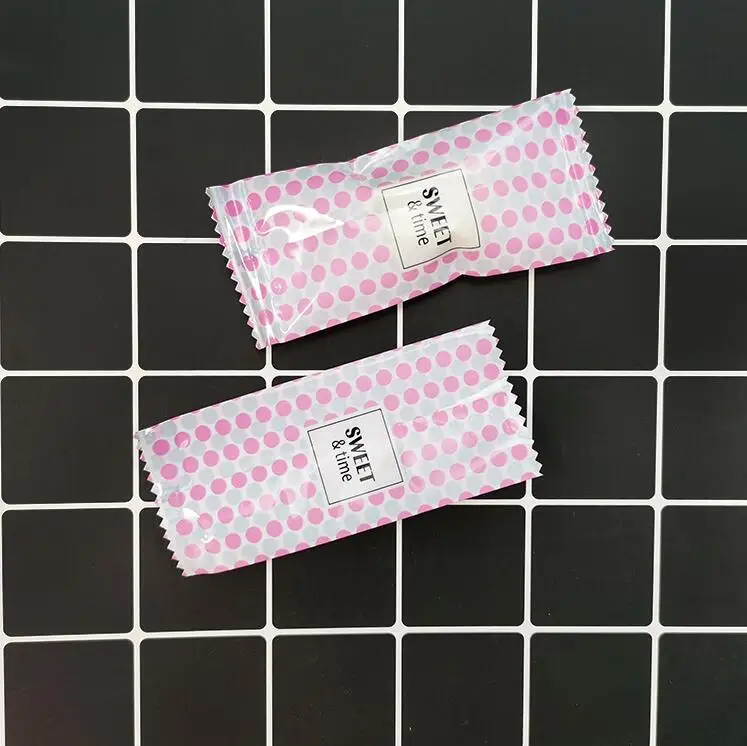 Pink Dot Sweet LBSISI Life 200 шт нуга сахара пластиковые пакеты арахиса конфеты обертки ручной работы конфеты обертывание Хлебобулочные украшения упаковка 4*9,5 см - Цвет: Pink Dot Sweet