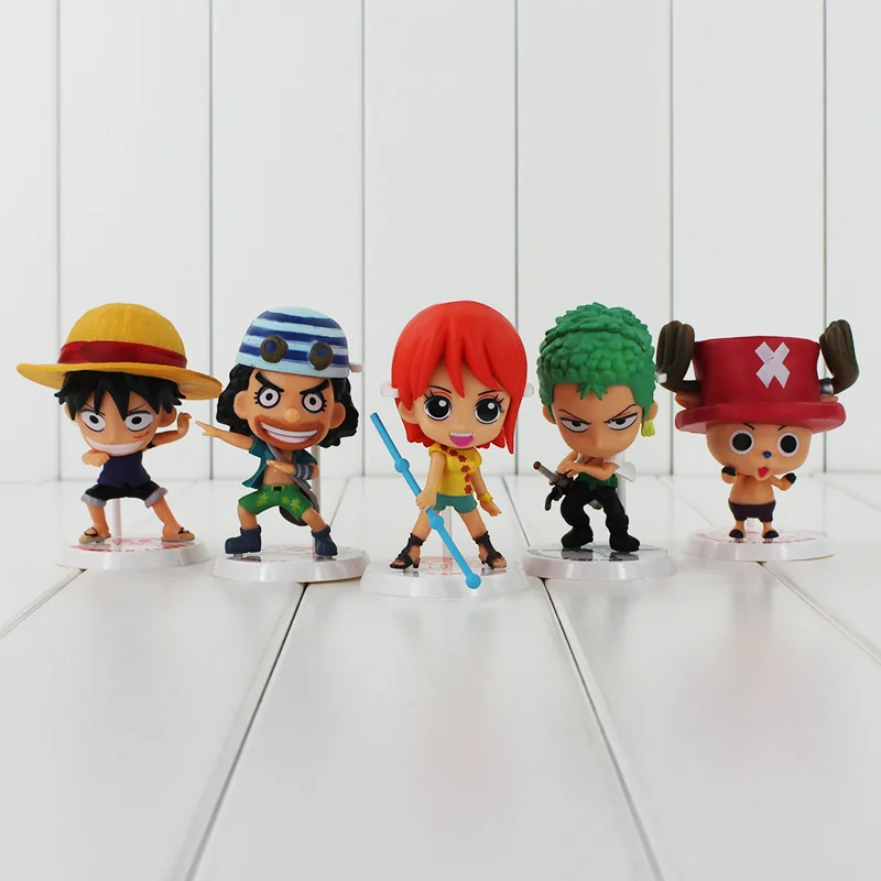 Фигурки героев японского аниме Luffy Chopper Robin Zoro Sanji Nami коллекционные модели игрушек