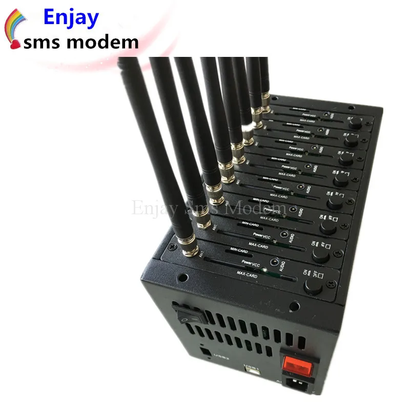 Экономичный пул модемов Q24 Plus gsm gprs 8 портов с STK и TCP/IP массовая расотправка SMS ММС