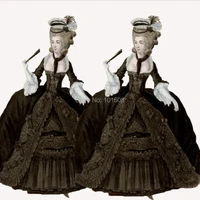 tailoredroyal black velvet french duchess civil war theatre southern belle dress tartan victorian colonial dresses hl 291