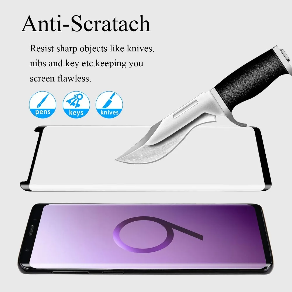 Защита экрана обновленная версия для Samsung Note 9 стекло закаленное экран Galaxy