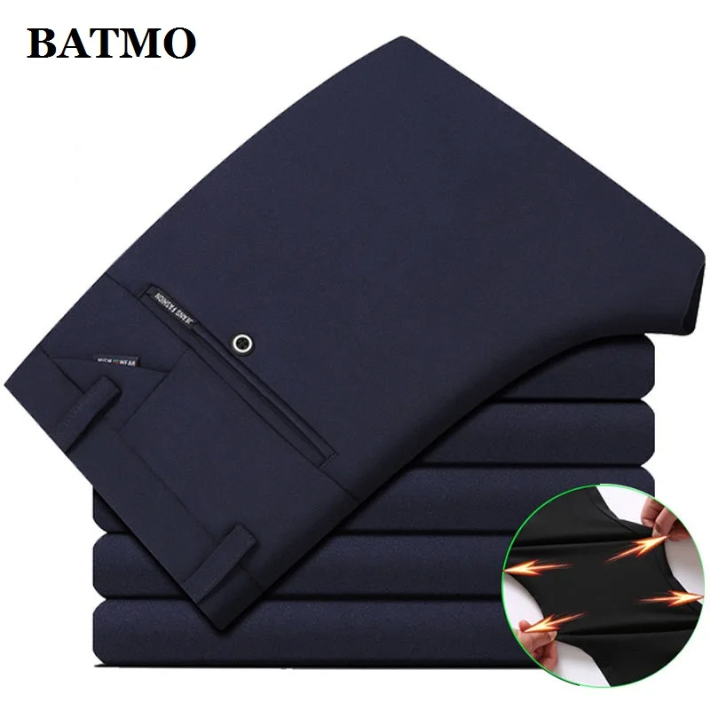 Мужские брюки карандаш BATMO повседневные облегающие mne's slim большие размеры 28 40