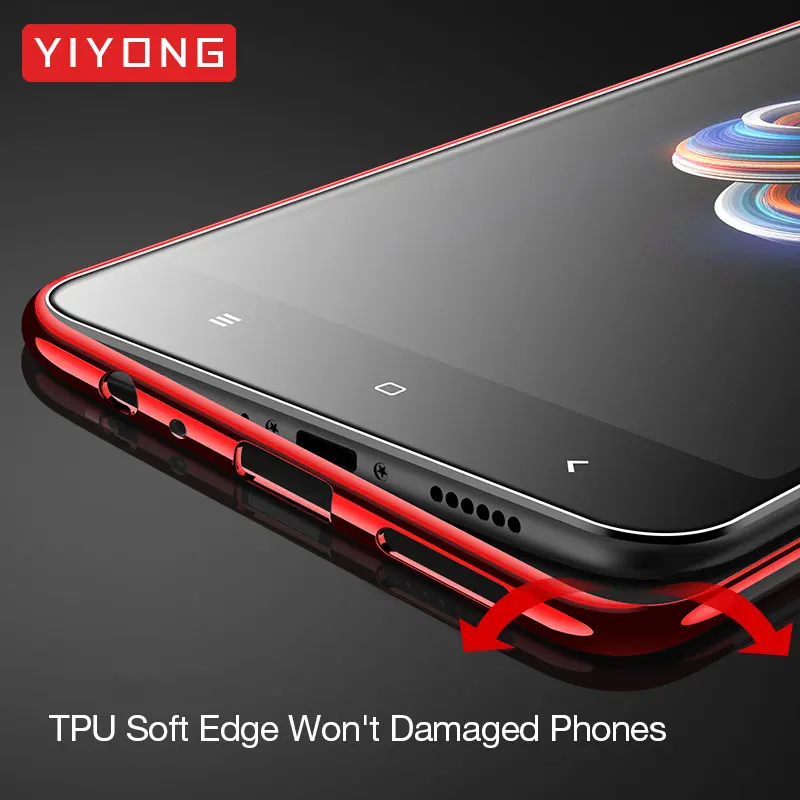 YIYONG Xiaomi Redmi Note 5 TPU Soft Case 7 Pro Silicone Slim Back Cover Xiomi Xiami Note7 6 Phone |