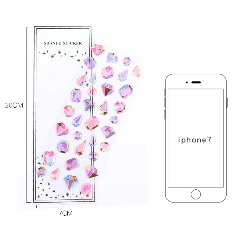 5 шт. Кристальные алмазные эпоксидные наклейки для детского сада | Игрушки и хобби