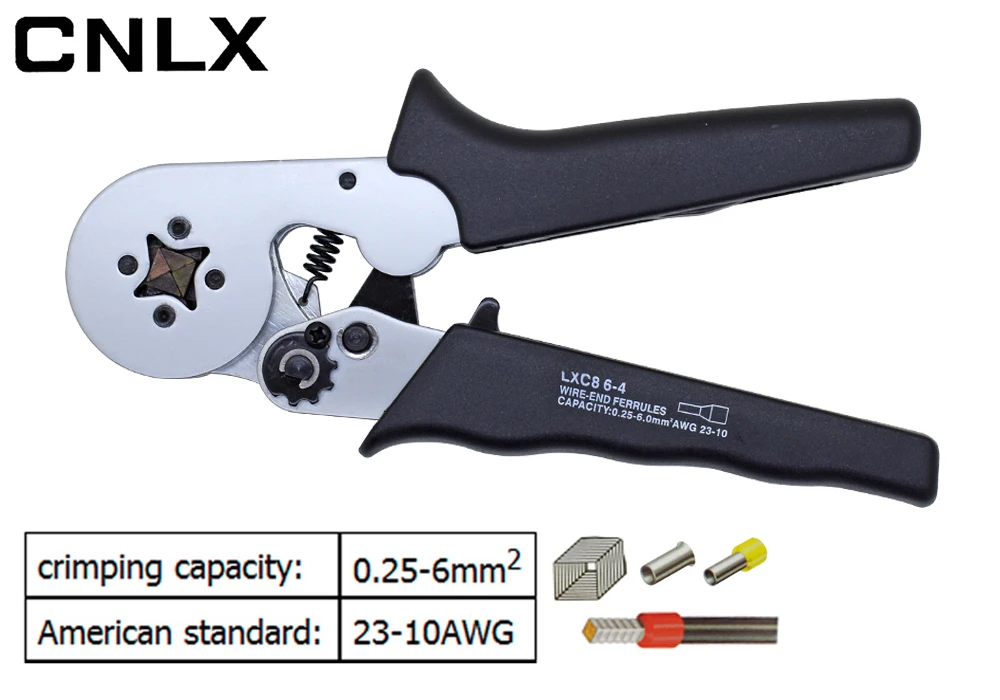 LXC8 10С 0,25-10mm2 23-7AWG LXC8 6-4/6-4A 0,25-6mm2 LXC8 16-4 обжимные клещи электрическая трубка Клеммы Коробка мини фирменный Зажим инструменты