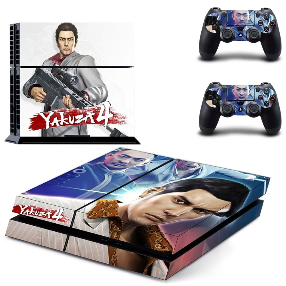 Наклейки для консоли Sony PlayStation 4 и 2 чехла контроллеров PS4 | Электроника