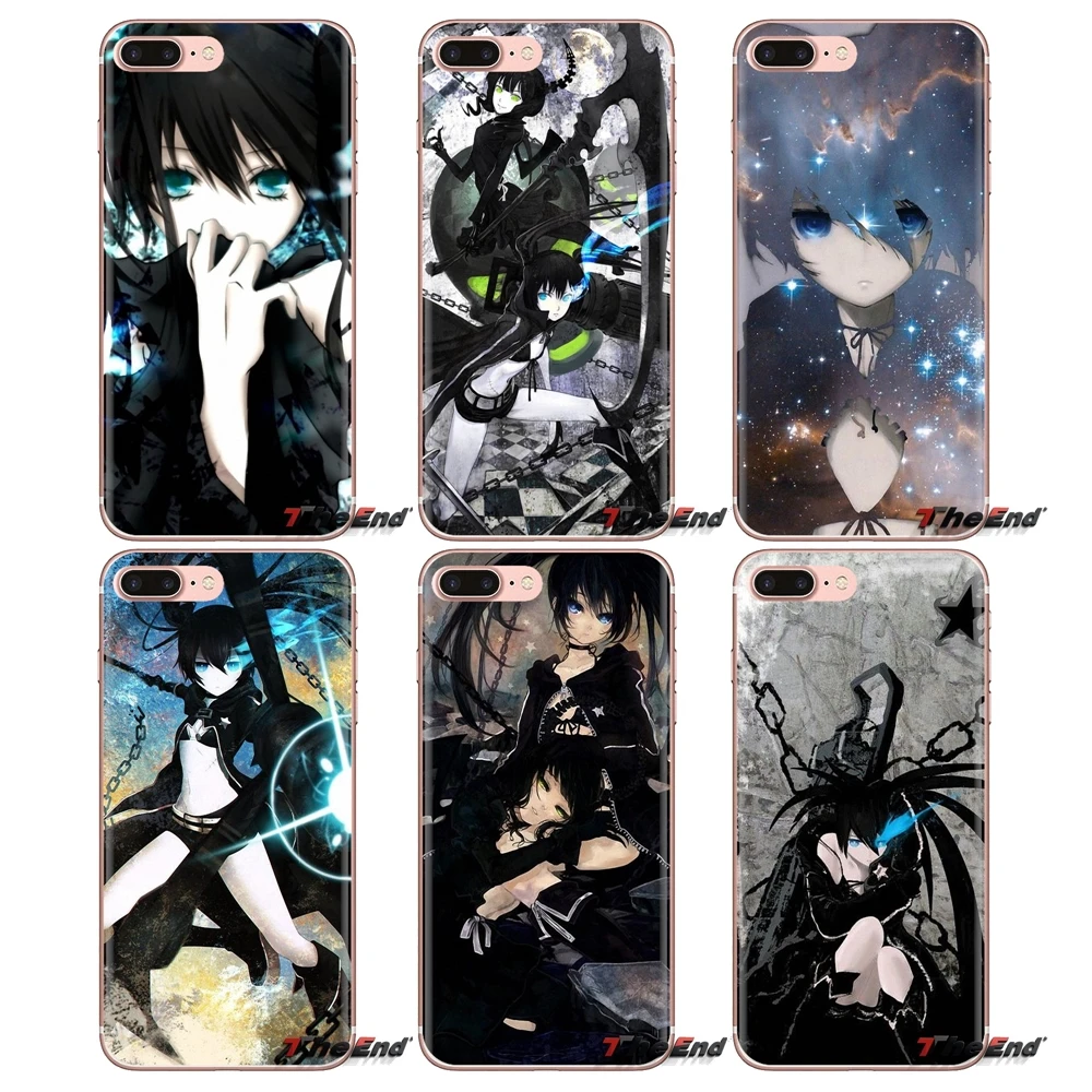 Силиконовый чехол для телефона с черным рок-шутером Hatsune Miku Xiaomi Redmi 4A S2 Note 3 3S 4 4X 5 Plus