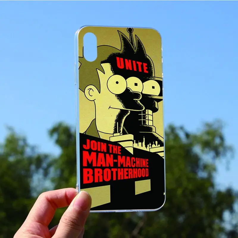 OUTMIX Американский комикс ТВ серия Futurama Оболочка Чехол для телефона iPhone 6S 6 плюс 7 8 5